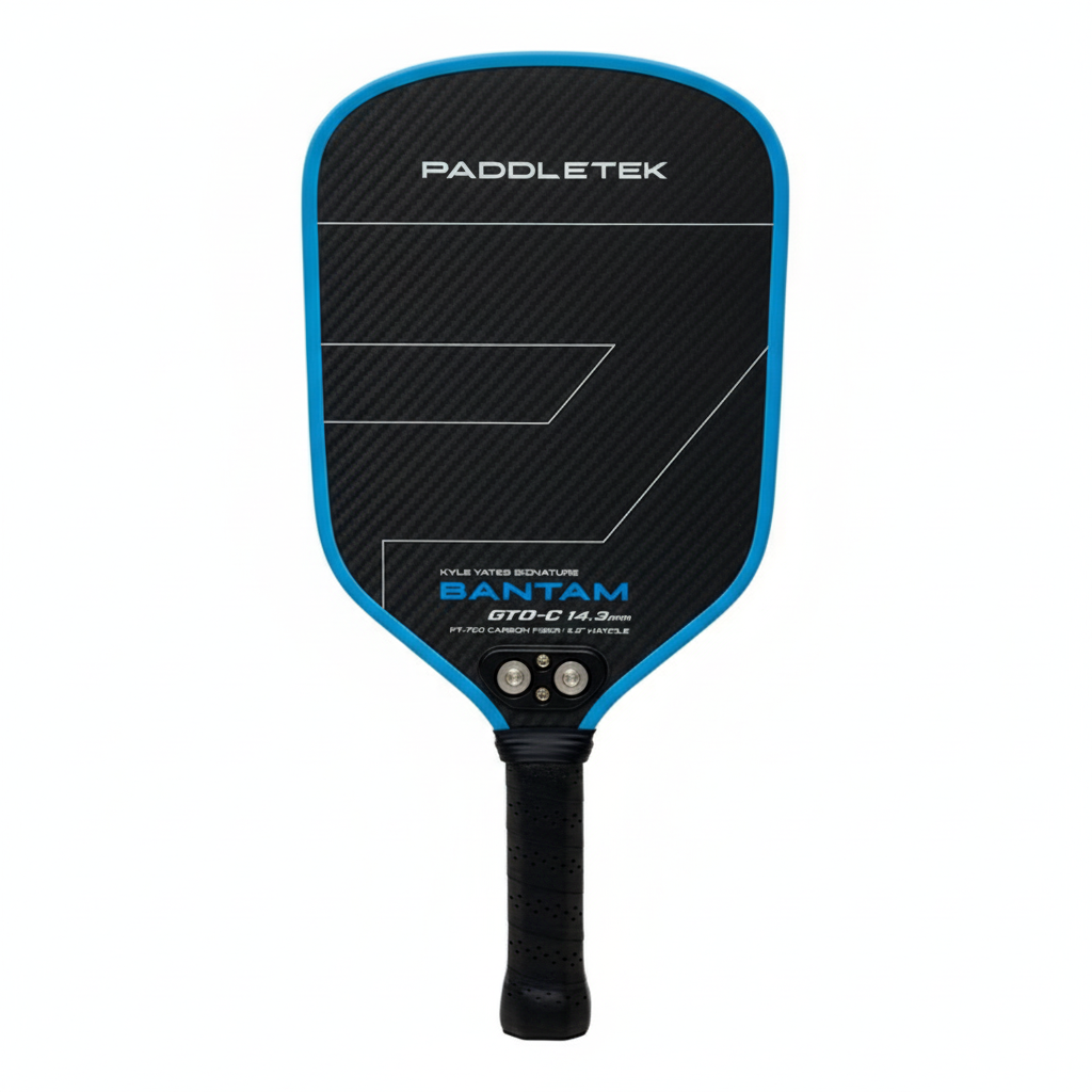Bantam GTO-C 14.3mm Cold Pressed STEEL TWIST WEIGHT& BALANCE SYSTEM RAW Carbon Fiber CARBON Pickleball Paddle